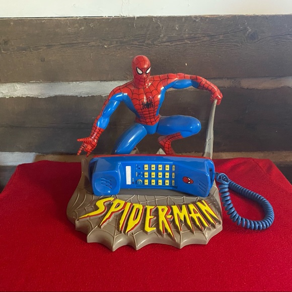 Vintage 1994 MARVEL COMICS Spiderman Telephone Phone -Works-Display prop - Picture 2 of 2